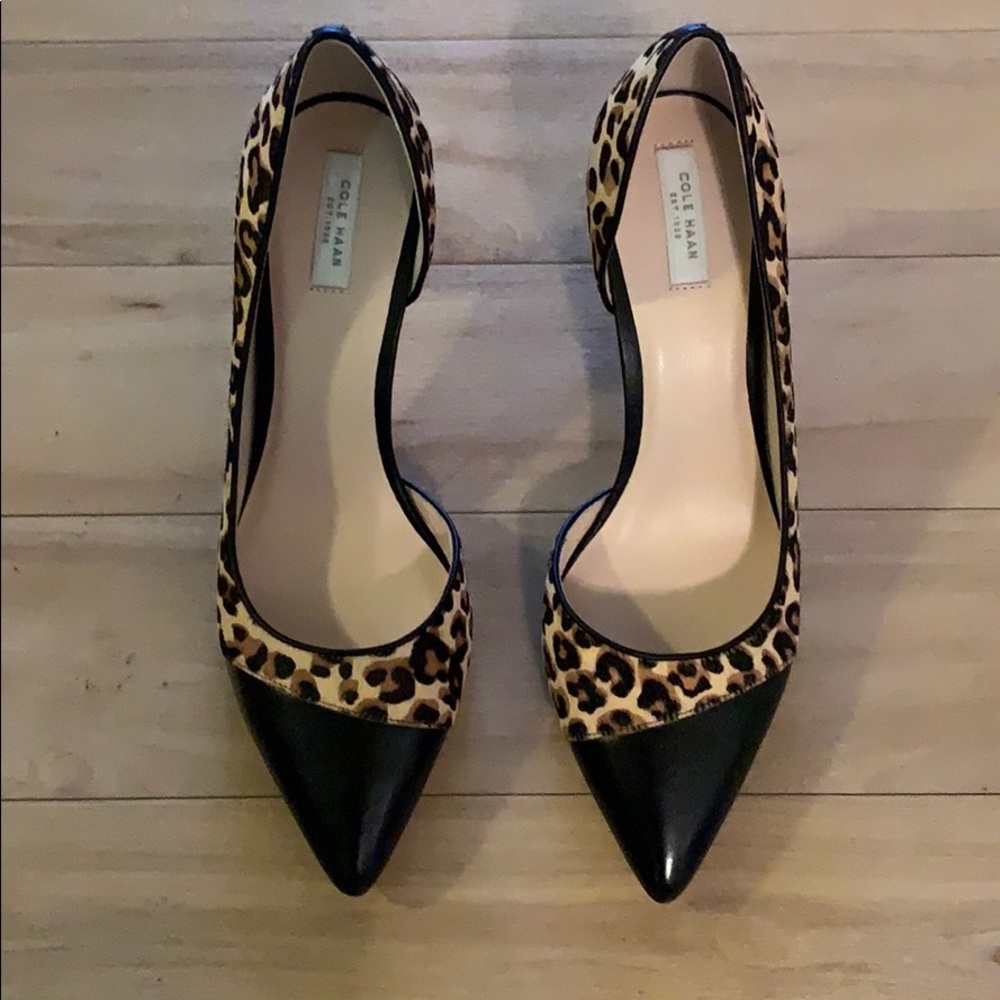 NEW Cole Haan Highline Cap Toe High Heel Calf Hair - Picture 1 of 16